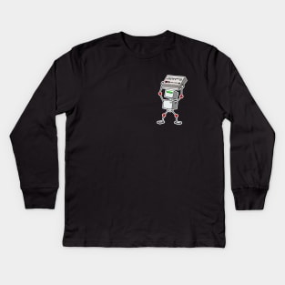 Robot Holding Synth (Small) Kids Long Sleeve T-Shirt